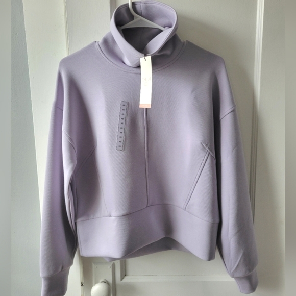 (SOLD)New CALIA Soft Scuba Funnel Neck Sweatshirt - Picture 5 of 10